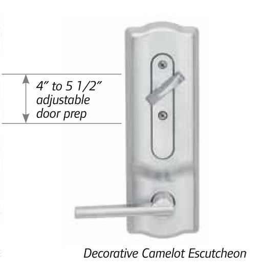Schlage CS210-CAM CS210-Series Grade 2 Interconnected Lock, Camelot Escutcheon