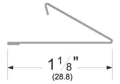 Pemko B75-96 Cushion Weatherstrip, Length-96", Mill Finish Extruded Bronze (Brass)