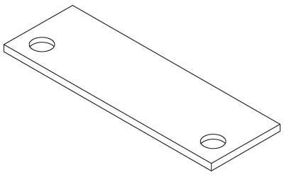 Pemko HF3-25PK 4-1/2" Hinge Filler for Frames (25 Packs)