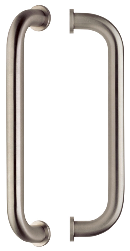 Omnia 4010 Modern Door Pull, Finish-Satin Stainless Steel