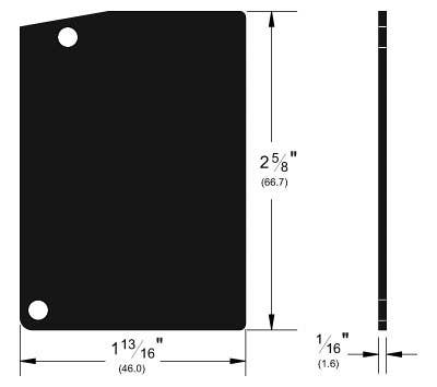 Pemko K134EP End Plate Kit for 1-3/4" Door