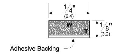 Pemko P Closed Cell Firm PVC Foam Tape