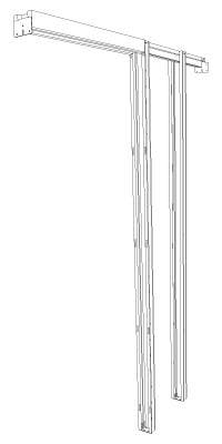 Pemko PF28200 Pocket Frame Kit, Mill Finish Aluminum