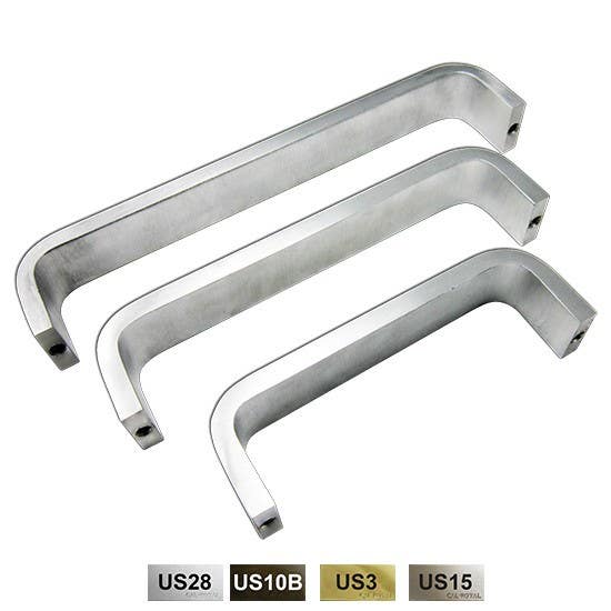 Cal-Royal PUL207 Solid Bar Pull Handle 3/8" 1 1/4", 10" CTC