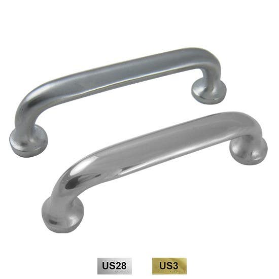 Cal-Royal PUL210 / PUL211 Solid Bar Pull Handle 7/8" x 1/2" Ellipse