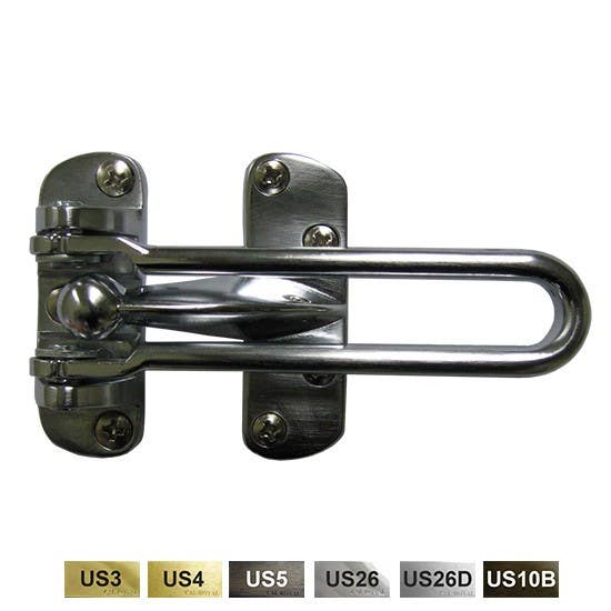Cal-Royal BBDHG88 Zinc Die Cast Swing Bar Door Guard with Ball Bearing