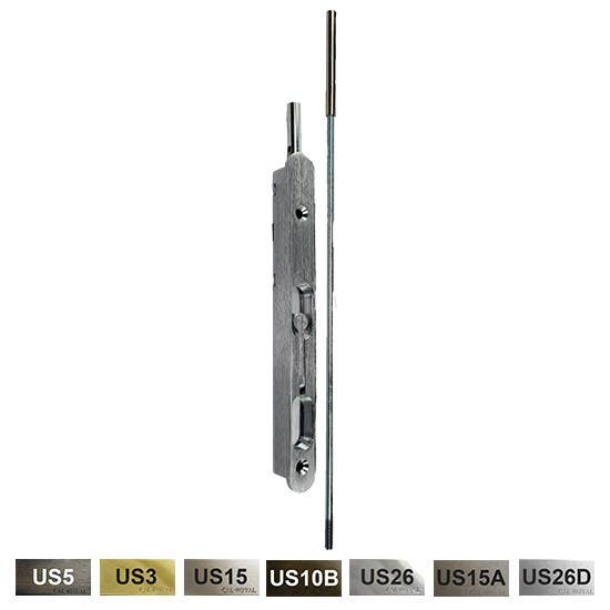 Cal-Royal ExtFB-1 Flip Style Mortise Flush Bolt With 18" Extension Rod