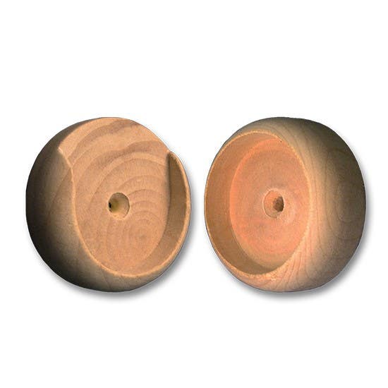 Cal-Royal WDPS 82 Wood Closet Pole Socket 1 3/8",Finish-Wood