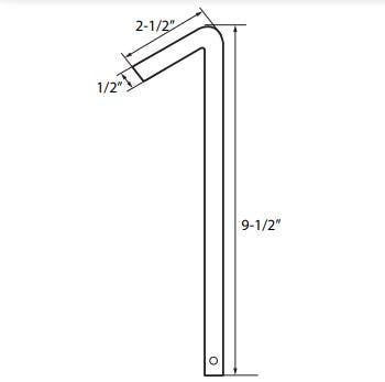Cal-Royal PDL-200 Privacy Door Latch Disengage Tool