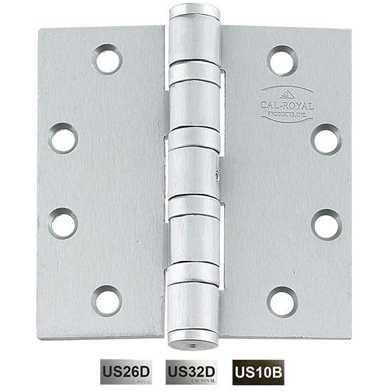 Cal-Royal BB5500 Full Mortise Heavy Weight Four Ball Bearing Hinge, 5" x 5"