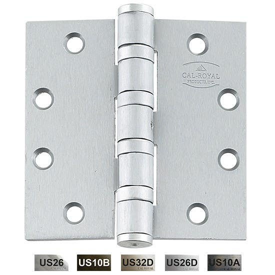 Cal-Royal BB5254 Full Mortise Heavy Weight Four Ball Bearing Hinge, 5" x 4"