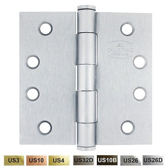 Cal-Royal TBH55 Full Mortise, Plain Bearing Hinge 5" x 5"
