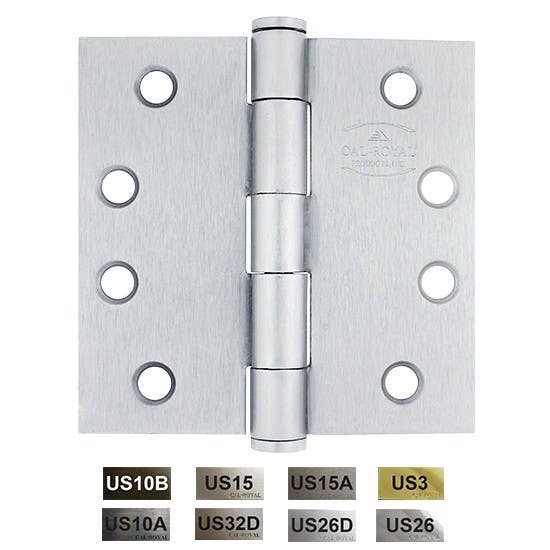 Cal-Royal TBHSC33 Full Mortise, Plain Bearing Hinge 3" x 3"