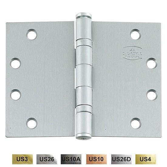 Cal-Royal WTHBB456 Full Mortise, Two Ball Bearings Wide Throw Hinges 4 1/2" x 6"