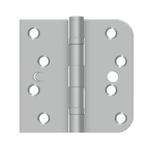 Deltana SS44058B 4" x 4" x 5/8" x SQ Hinge, Ball Bearing, Security, Pair,Brushed Stainless