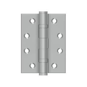 Deltana SS4030BU32D 4" x 3" Square Corner Hinge, Pair, Brushed Stainless