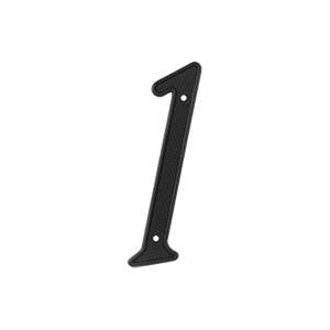 Deltana RNZ4 4" Number Zinc Die-Cast, Black