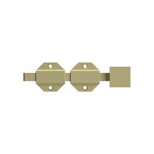 Deltana 6SBM 6" Modern Surface Bolt, HD, Solid Brass