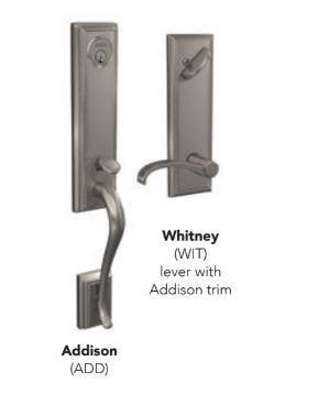 Schlage FCT ADD Addison Custom 3/4 Trim Handleset