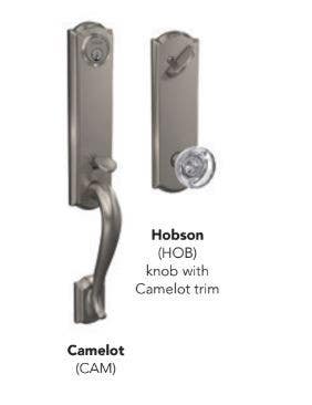 Schlage FCT CAM Camelot Custom 3/4 Trim Handleset
