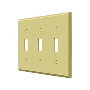 Deltana SWP4763 Switch Plate, Triple Standard