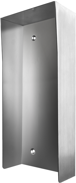 DoorBird D2102V/03V PH Protected-Hood Video Door Sataion, Stainless Steel Brushed, for in Use with Surface Mounting Housing