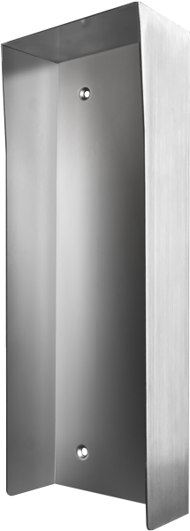 DoorBird D21x KV-PH Protected-Hood Video Door Sataion, Stainless Steel Brushed, for in Use with Surface Mounting Housing