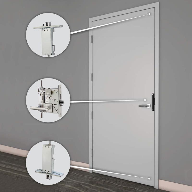 Corbin Russwin FE6600 Series Multi-Point Locks: Museo Collection w/ Piet 23M, 21G, 21L, 21W Levers