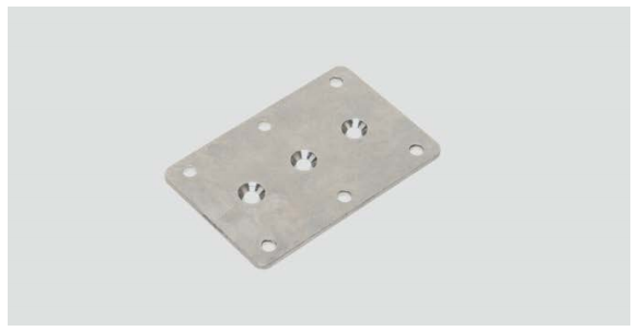 Sugatsune LGB30-P65-100 Installation Plate for LGB, Finish-Polished