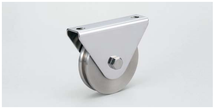 Sugatsune JS300 Heavy Duty Stainless Steel Sliding Door Roller, V-Type w/ Bracket