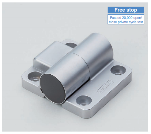 Sugatsune HG-TQJ100 Cabinet Adjustable One Way Torque Hinge, Finish-Silver