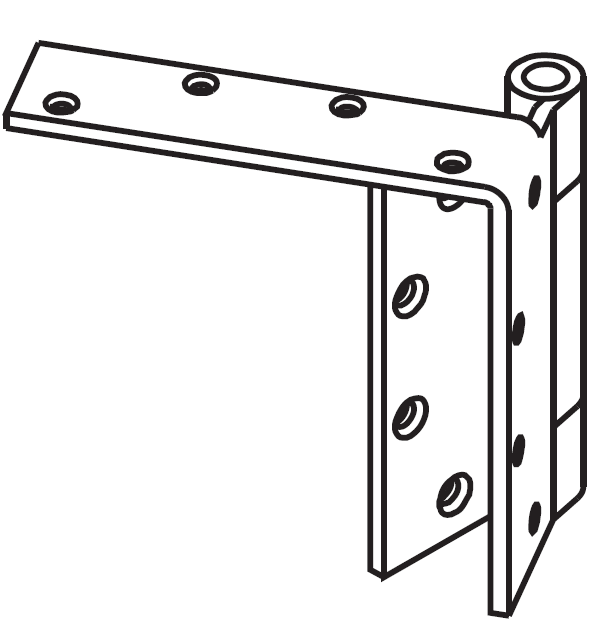 Mckinney TA5393 Heavy Weight Beveled Edge Non-Ferrous Bearing Hinge Set, 5" x 4 1/2", Stainless Steel