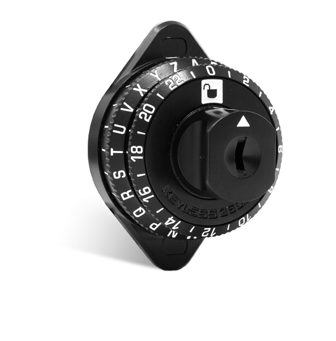 KEYLESS 360 Mechanical Combination Locker And Cabinet Lock With Key Over-ride