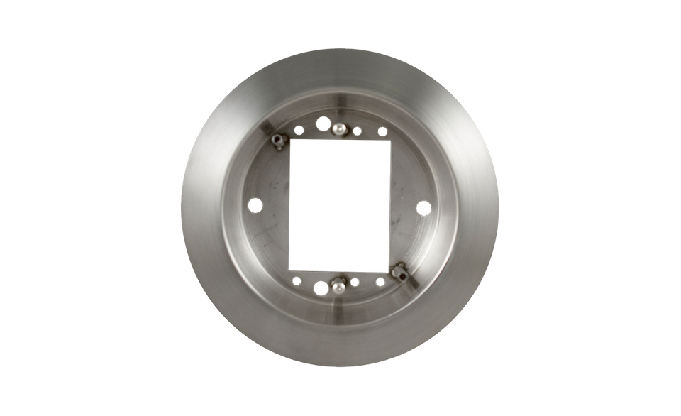 BEA 10ESCUTCHEON  6" Round Surface Mount Box, Stainless Steel