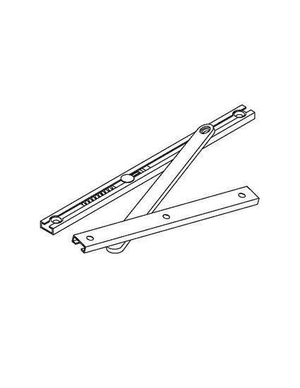 ABH Hardware 1000SA Series Concealed Mount Overhead Heavy Duty Slim Line Adjustable Door Holder