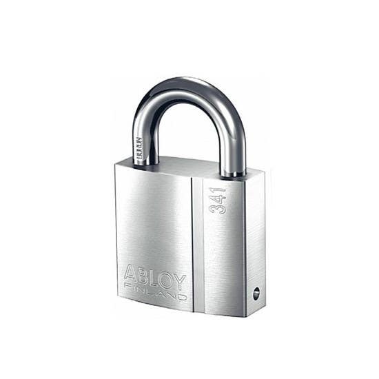 Abloy Sentry PL341 Brass Padlock, Rekeyable, Finish-Chrome
