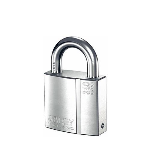 Abloy Sentry PLI340 Hardened Steel Padlock w/ Sealed Shackle, Rekeyable, Finish-Chrome