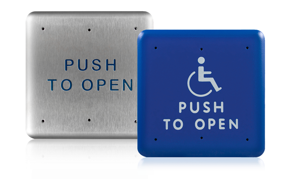 BEA 4.75 Inch Square Push Plates, Stainless Steel