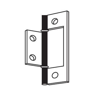 Stanley 220-3 3" Non Mortise Hinge, Brass Tone
