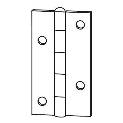 Stanley 224 Flatback Hinge, Satin Brass