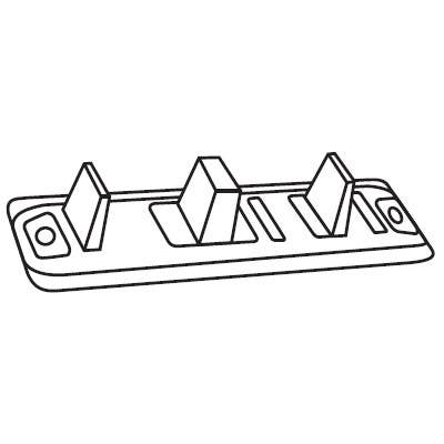Stanley BP150-71 Floor Guide, Zinc/White