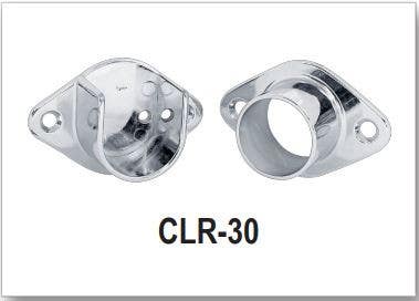 Cal-Royal CLR-30 Chrome Plated Closet Pole Socket
