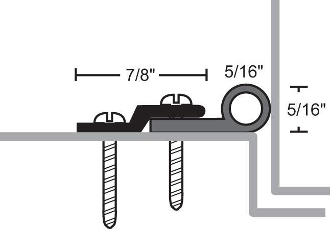 NGP 129N Aluminum Neoprene Perimeter Seal