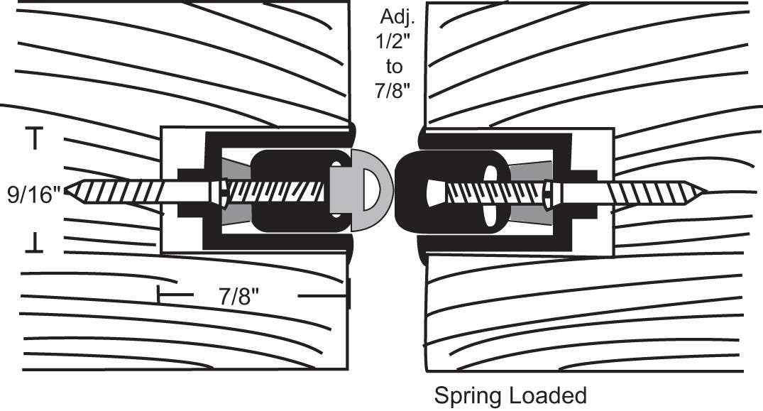 NGP 144S Aluminum Mortised Astragal w/ Silicone Seal