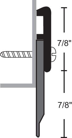 NGP 198U Polyurethane Door Sweep