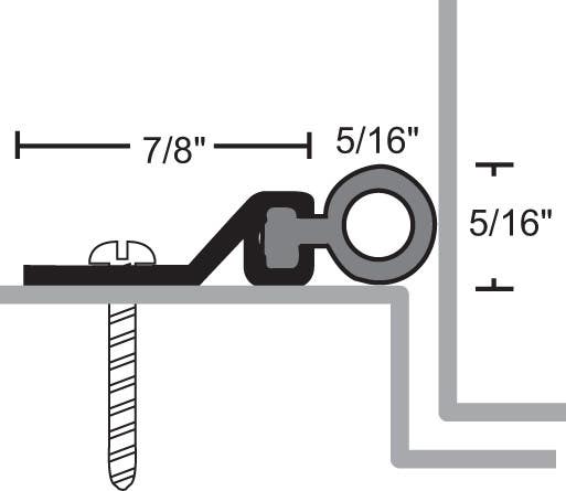 NGP 161N Neoprene Dense Bulb Seal