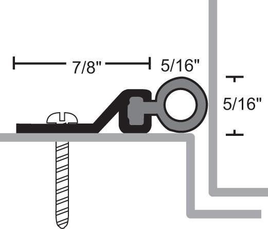 NGP 161U Aluminum Polyurethane Perimeter Seal