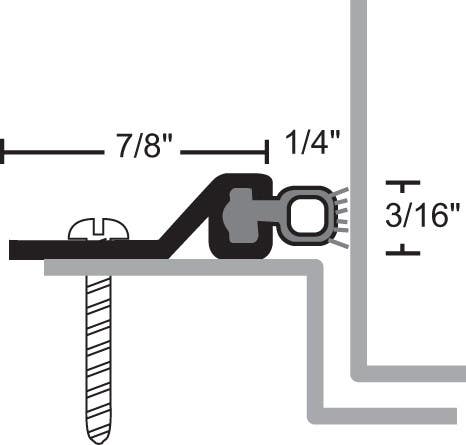 NGP 164V Aluminum Vinyl Perimeter Seal