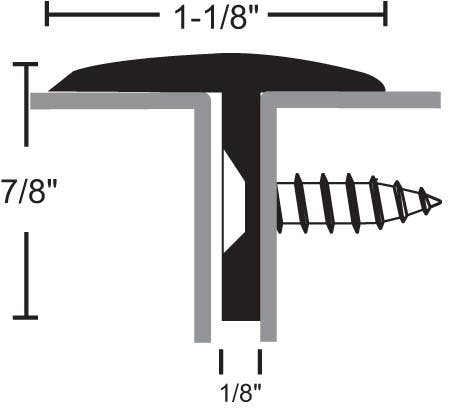NGP 176 Aluminum Overlapping Astragal
