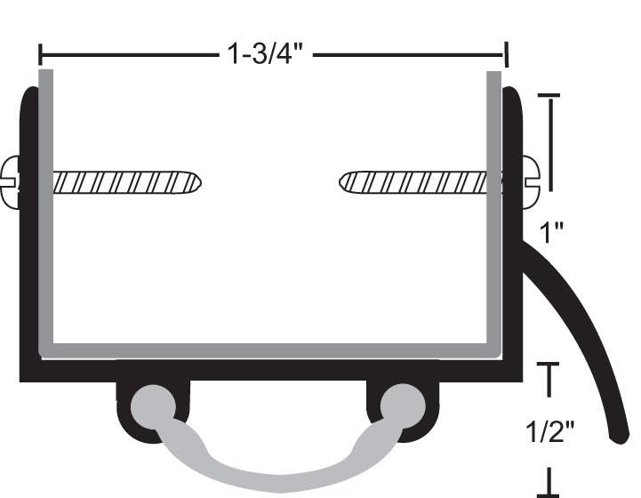 NGP 19V Aluminum Vinyl Door Shoe